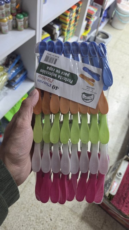 ملاقط غسيل بلاستك ٤٠ ملقط