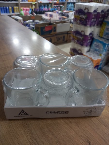 كاسات شاي بيد ٦ قطع